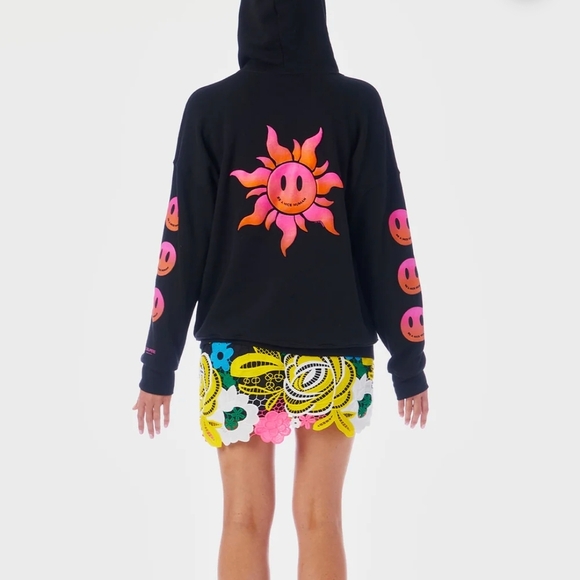 Le Superbe Black Hoodie with Pink Accents 1338 - Picture 8 of 8